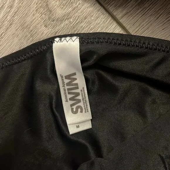 American Apparel Black One Piece Swimsuit - Picture 3 of 4